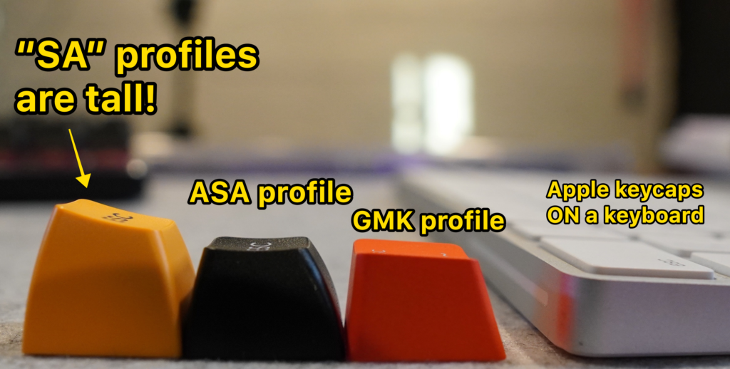 keycap profiles