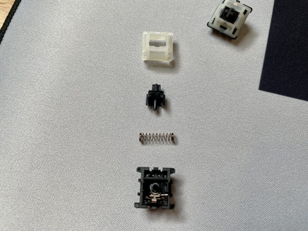 cherry mx black clear top spring and housing