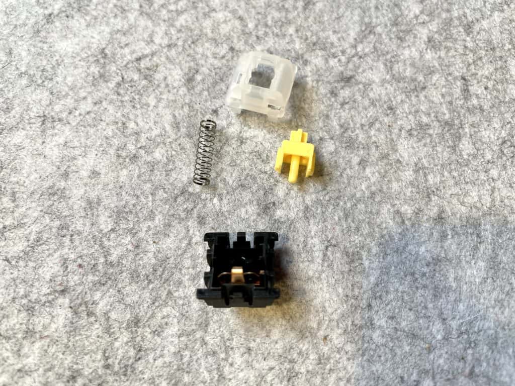 gateron milky yellow switch inside