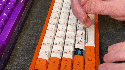 pulling keycaps